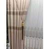 NİVEMESHOME DEFNE CREAM FT614339 V-101 1/3 THICK-PILE BACKGROUND CURTAIN APM