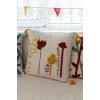NİVEMESHOME FUNDAS DE COJÍN DECORATIVA BORDADA CON FLORES 45X45