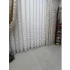 NİVEMESHOME DURU 1-0095 YARI DESENLİ 1/3 PİLELİ TÜL PERDE APM