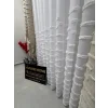 NİVEMESHOME DURU 1-0095 YARI DESENLİ 1/3 PİLELİ TÜL PERDE APM