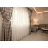 NİVEMESHOME EFSUN  EKRU  1/3 PİLELİ TÜL PERDE