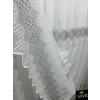 NİVEMESHOME ELİN 2573 V-105 GÜMÜŞ DETAY 1/3 PİLELİ TÜL PERDE APM