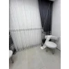 NİVEMESHOME ELİN 2573 V-105 GÜMÜŞ DETAY 1/3 PİLELİ TÜL PERDE APM