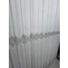 NİVEMESHOME ELİN 2573 V-105 GÜMÜŞ DETAY 1/3 PİLELİ TÜL PERDE APM