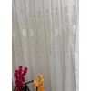 NİVEMESHOME ELİSYA 3812 GÜMÜŞ IŞILTILI  1/3 PİLELİ  BAMBU TÜL PERDE