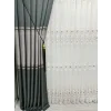 NİVEMESHOME ELİZA V-2547 GREEN 1/3 THICK PLEATED SHEER CURTAIN APM