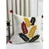 FUNDAS DE COJÍN BORDADAS CON HOJAS DE ROBLE RELLENAS DE FIBRA NIVEMESHOME 45X45
