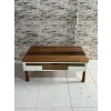 NİVEMESHOME ESTA WALNUT CREAM COFFEE TABLE