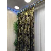 NİVEMESHOME GÖKYÜZÜ 08 CURTAIN BLACK-GOLD 1/3 TIGHT PLEATED CURTAIN APM