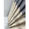 NİVEMESHOME GÖNEN DARK GRAY-CREAM 671539 V-101 1/3 THICK PILED CURTAIN APM