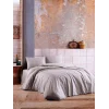 SET LENZUOLA MATRIMONIALI GRIGIO NİVEMESHOME IN 100% COTONE