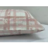 Funda de cojín de cuadros escoceses rosa de NİVEMESHOME, pack de 2 unidades con cierre de 50x70