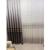 NİVEMESHOME GÜMÜŞ DSN:2502 V-105 1/3 SIK PİLELİ TÜL PERDE APM