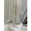 NİVEMESHOME HÜZZAM ALTIN DETAYLI 1/3 SIK PİLELİ TÜL PERDE APM