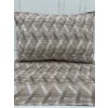 NİVEMESHOME COFFEE STRIPED PATTERN 2 PIECE PILLOW COVER 50X70