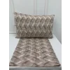 NİVEMESHOME COFFEE STRIPED PATTERN 2 PIECE PILLOW COVER 50X70