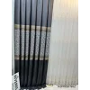 NİVEMESHOME KEHRİBAR FT614162 SİYAH V-902 PANO FON PERDE 1/3 SIK PİLELİ PERDE APM