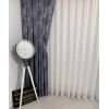 NİVEMESHOME LEINEN VOILE SHEER DESIGN 1/2.5 FOLD TULLE VORHANG APM