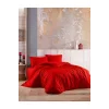SET COPRIPIUMINO MATRIMONIALE ROSSO IN 100% COTONE NIVEMESHOME
