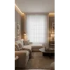 NİVEMESHOME KONAK 1-0028 EKRU 1/3 PİLELİ TÜL PERDE