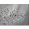 NİVEMESHOME LUNA GEOMETRIC PATTERNED SILVER 1/3 DENSE PLEATED TULLE CURTAIN APM