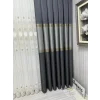 NİVEMESHOME MANAVGAT ANTHRACITE-GOLD FT632113 V-2501 1/3 HEAVY PILE CURTAIN PANEL