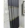 NİVEMESHOME MANAVGAT ANTHRACITE-GOLD FT632113 V-2501 1/3 HEAVY PILE CURTAIN PANEL