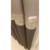 NİVEMESHOME MARİLYA GRAY/GOLD 1/3 DENSE PILE BACKDROP CURTAIN