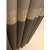 NİVEMESHOME MARİLYA GRAY/GOLD 1/3 DENSE PILE BACKDROP CURTAIN