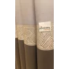 NİVEMESHOME MARİLYA GRAY/GOLD 1/3 DENSE PILE BACKDROP CURTAIN