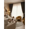NİVEMESHOME MAGIC 1-0060 FULL PATTERN ECRU 1/3 LAYERED TULLE CURTAIN