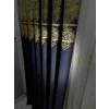 NİVEMESHOME MİLAS LACIVERT-GOLD 671539 1/3 DENSE PLEATED BACKGROUND CURTAIN APM