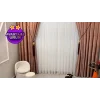 NİVEMESHOME MIZRAKLI FIR0914 AR03102 1/3 SIK PİLELİ BEYAZ TÜL PERDE APM
