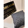 NİVEMESHOME MONET ZİGZAG FIBER FILLED PILLOW ANTHRACITE-GRAY 45 X 45