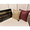 NİVEMESHOME MONET ZİGZAG PILLOW COVER BURGUNDY-GRAY 45 X 45