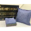 NİVEMESHOME MONET ЗИГЗАГ ПОДУШКА КРЫШКА СИНИЙ 45 X 45