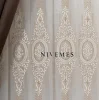 NIVEMESHOME GLÜCKLICHE STERNZEICHEN-DESIGN 1650 1/3 DICKES FALTIGES VOILE-VORHANG APM