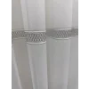 NIVEMESHOME OLIVIA 2025 V-3 SILVER DETAILED 1/3 TIGHT GATHERED TULLE CURTAIN APM