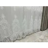 NİVEMESHOME ÖYKÜ 2775 TÜL PERDE 1/3 SIK PİLELİ BEYAZ TÜL PERDE APM