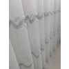 NİVEMESHOME PERLİNA GÜMÜŞ  1/3  PİLELİ TÜL PERDE APM