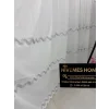 NİVEMESHOME PERLİNA GÜMÜŞ  1/3  PİLELİ TÜL PERDE APM