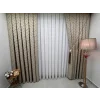 NİVEMESHOME PUFY 1-006 TAM DESEN  EKRU  1/3 PİLELİ TÜL PERDE