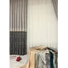NİVEMESHOME RAVELLO ANTRASİT- GRİ 1/3 SIK PİLE FON PERDE APM