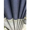 NİVEMESHOME RETRO(HAVANA V-510) NAVY- GREY 1/3 TIGHT PLEAT DRAPERY APM