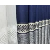 NİVEMESHOME RETRO(HAVANA V-510) NAVY- GREY 1/3 TIGHT PLEAT DRAPERY APM