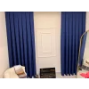 NİVEMESHOME ROMA 18542-D K.İNDİGO LEINEN 1/3 DICHT GESTAPELTE FOND-VORHANG APM