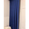 NİVEMESHOME ROMA 18542-D K.İNDİGO LEINEN 1/3 DICHT GESTAPELTE FOND-VORHANG APM