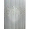 NİVEMESHOME SAMANDAĞ BEYAZ ZEMİN 1/3 SIK PİLELİ TÜL PERDE APM