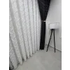 NİVEMESHOME SEDEF 1-0093 TAM DESEN EKRU 1/3 PİLELİ TÜL PERDE