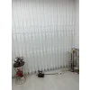 NİVEMESHOME SELEN 2895 GÜMÜŞ  1/3 PİLELİ TÜL PERDE APM